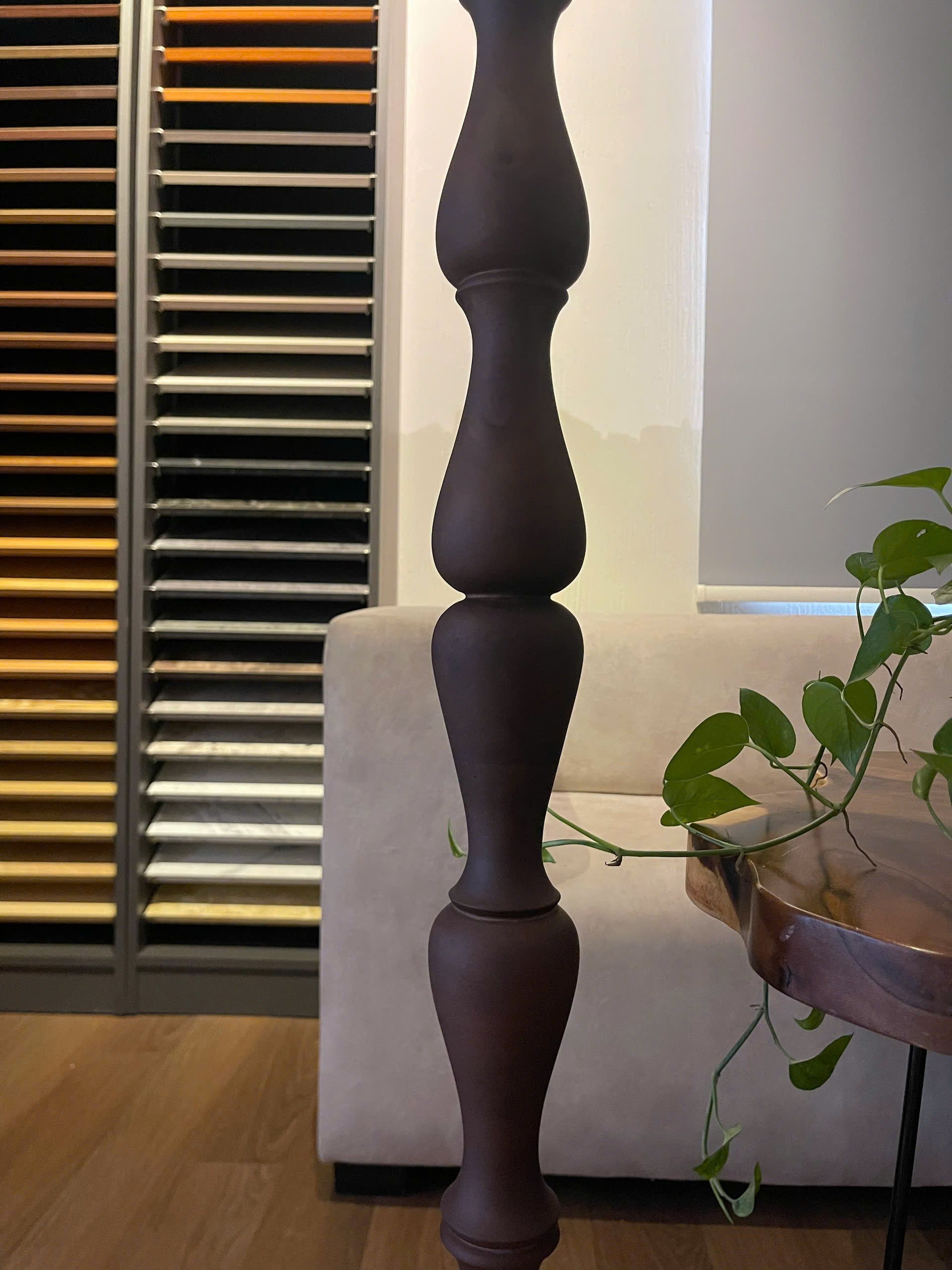 Compact Classic Wood Floor Lamp