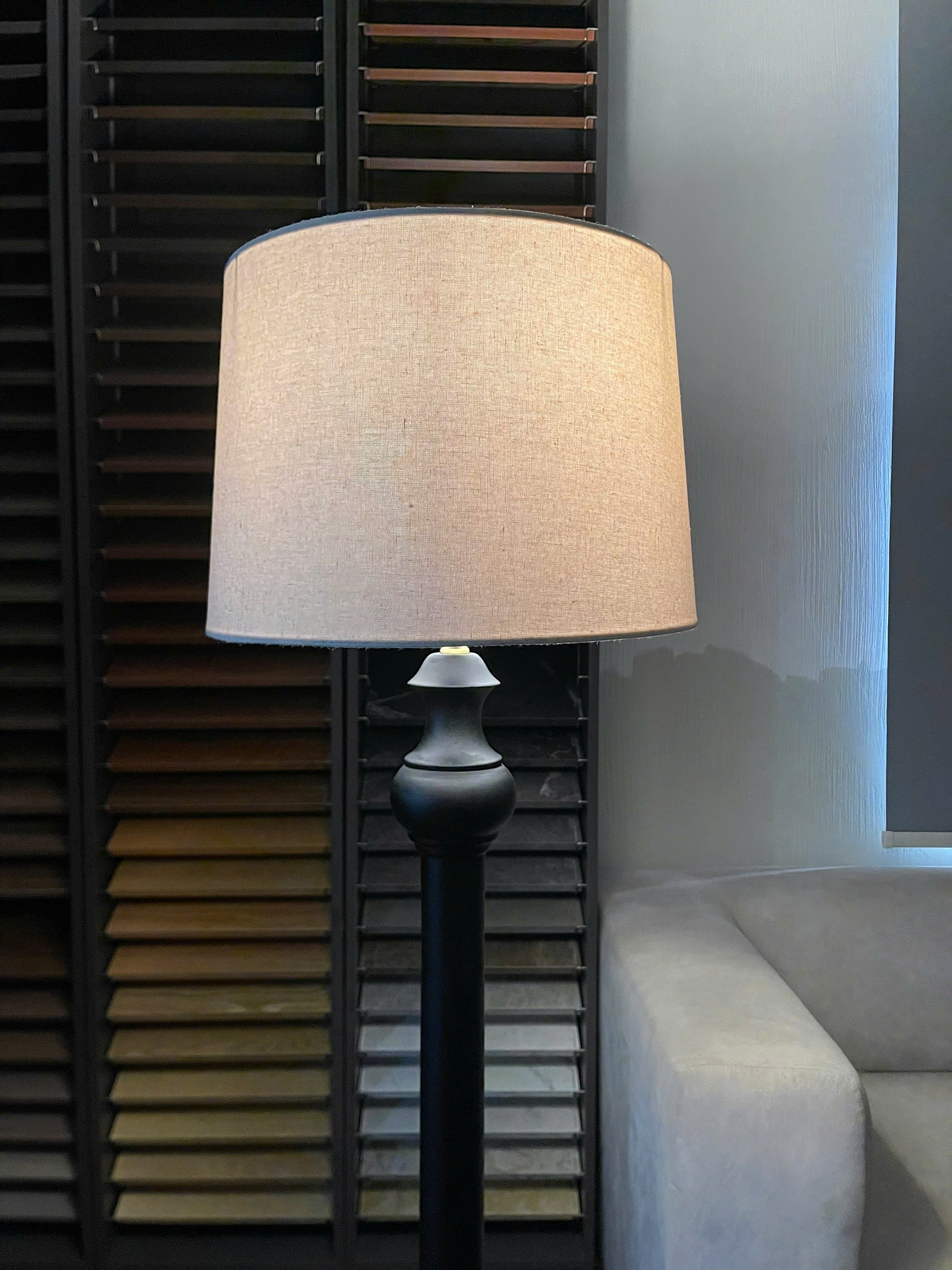 Compact Modern Wood Floor Lamp
