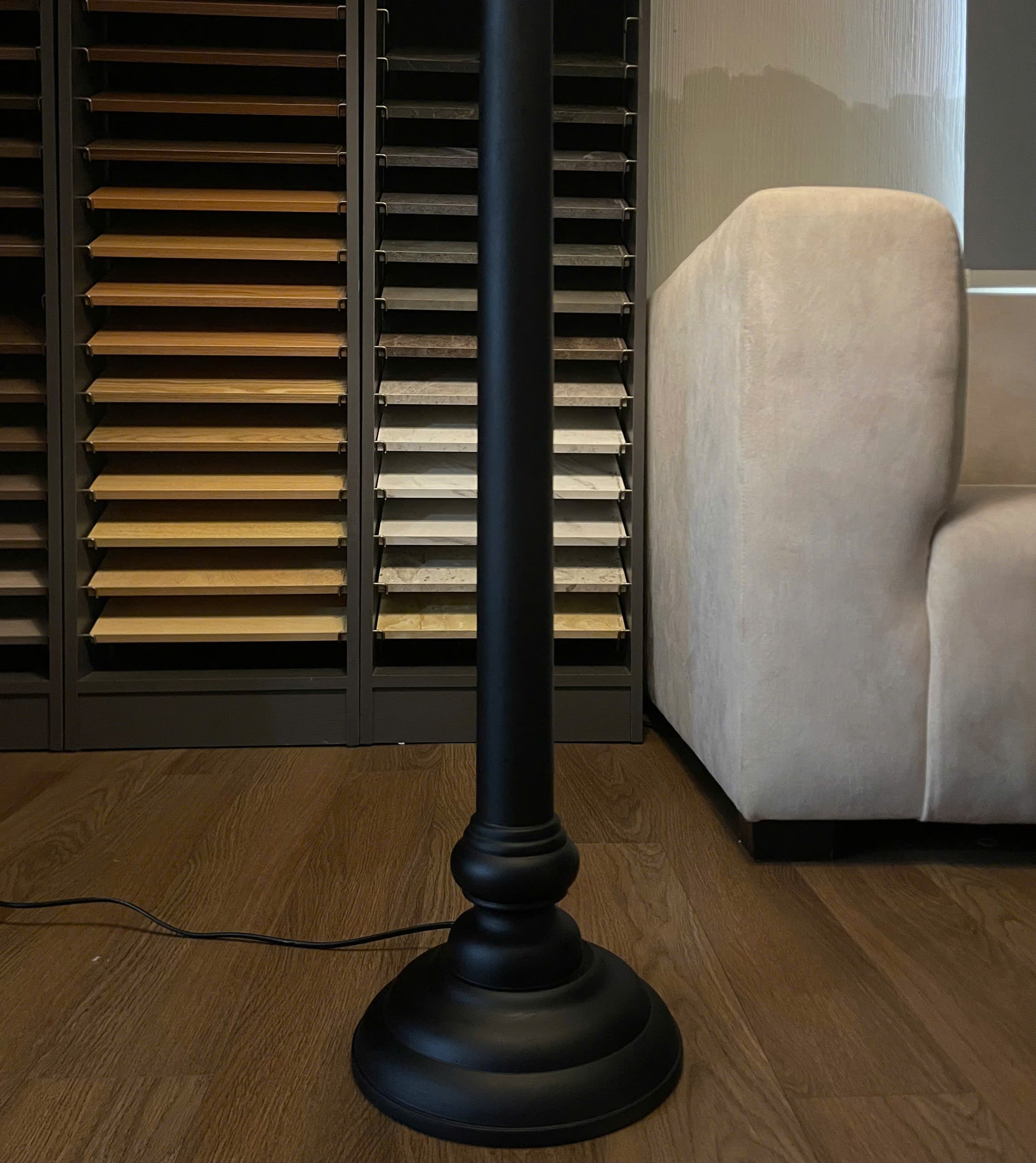 Compact Modern Wood Floor Lamp